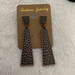 🆕Bronze Hammered Eclectic Earrings